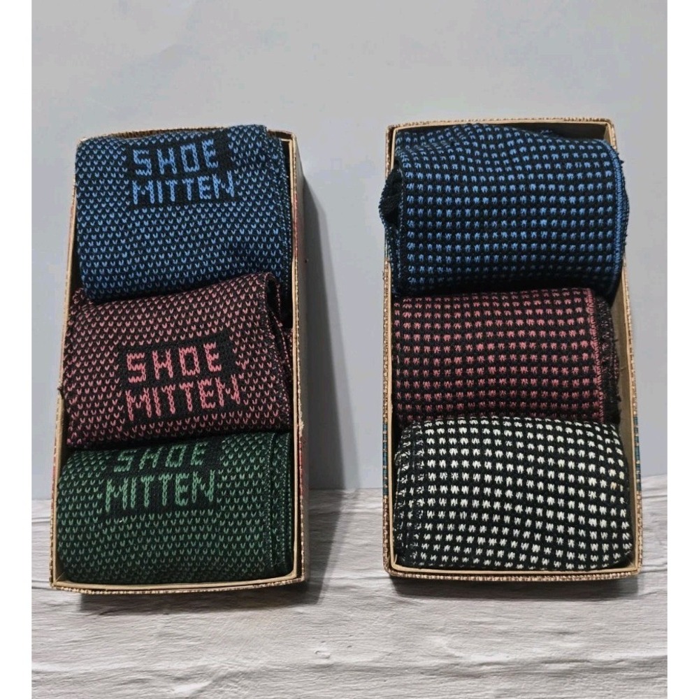 Treinis Brothers Inc Custom Knit Shoe Mittens Six Pairs Original Boxes New